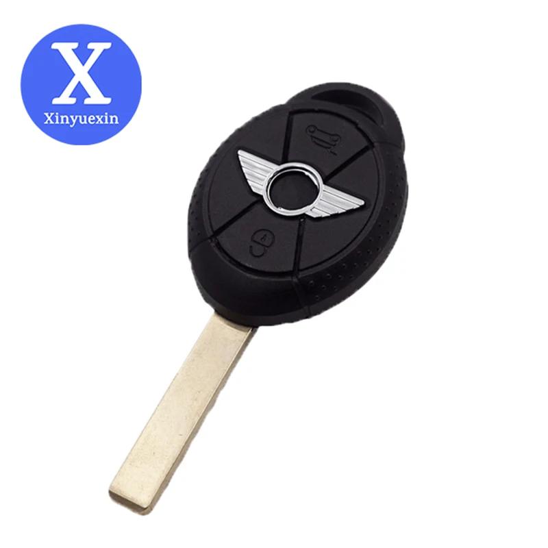 Xinyuexin Uncut Blade  ü ڵ Ű Fob  ̽  BMW ̴  S R50 R53  ڵ Ű 3 ư 